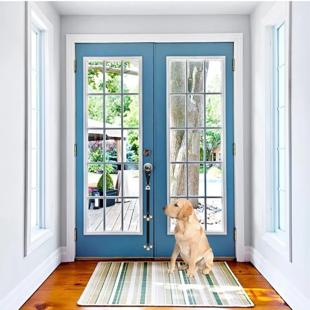 2 🟢🟡 Green and Yellow Dog Training Bells EUC 1 for each door.